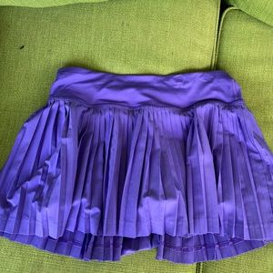 Purple pleated Lululemon tennis skirt
